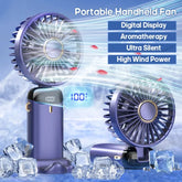 Summer USB Rechargeable Handheld Mini Fan Toy Cartoon Design for Kids Outdoor Portable Desktop Use