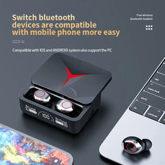 Original M90 TWS Wireless Earbuds Touch Control 5.3 Headset Waterproof 9D Hifi Quality Earphone Stereo Sports Headphones With Microphone Gaming Buds with Power Bank