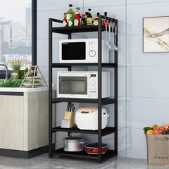 Kitchen Storage Shelf, Microwave Stand, Kitchen Storage Rack, Large Capacity, Multi-Functional Floor-Standing Multi-Layer Storage Rack Mr. Carpenter