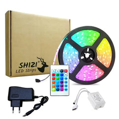 Shizi Rgb Led Strip Light Waterproof Remote Control Color Changing 3528 - Complete Kit