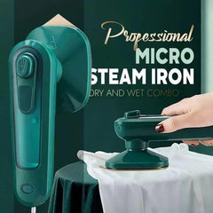 Lightweight Personal Ironing Device – Dry/Wet Heat Compact Iron with Non-Stick Titanium Base for Versatile Fabric Care