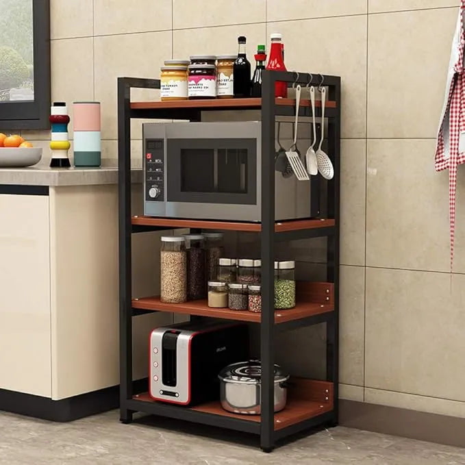 Kitchen Storage Shelf, Microwave Stand, Kitchen Storage Rack, Large Capacity, Multi-Functional Floor-Standing Multi-Layer Storage Rack Mr. Carpenter