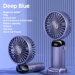 Summer USB Rechargeable Handheld Mini Fan Toy Cartoon Design for Kids Outdoor Portable Desktop Use
