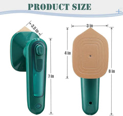 Lightweight Personal Ironing Device – Dry/Wet Heat Compact Iron with Non-Stick Titanium Base for Versatile Fabric Care