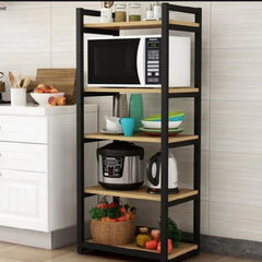 Kitchen Storage Shelf, Microwave Stand, Kitchen Storage Rack, Large Capacity, Multi-Functional Floor-Standing Multi-Layer Storage Rack Mr. Carpenter